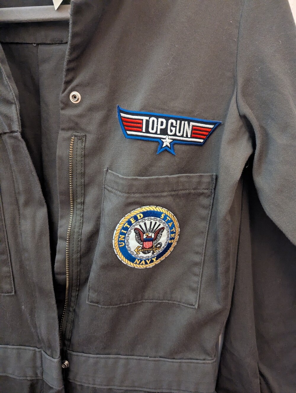 Dickies Top Gun Flight Suit Costume Unisex XS Jumpsuit Halloween Maverick